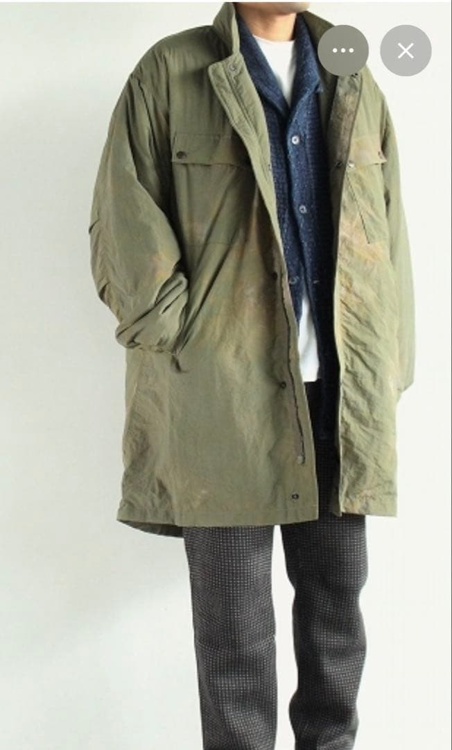 本日のみ特価‼️Needles ダイダイ　ムラ染め　C.P COAT 　XS