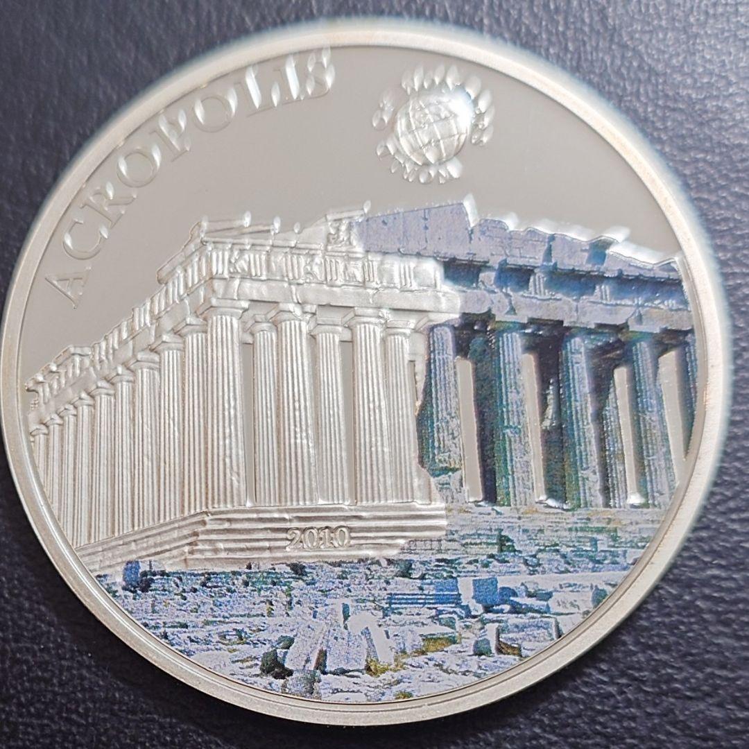 2010年 パラオ銀貨 5ドル アクロポリス銀貨 SV925 大型プルーフ