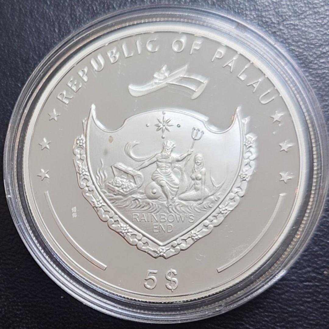 2010年 パラオ銀貨 5ドル アクロポリス銀貨 SV925 大型プルーフ