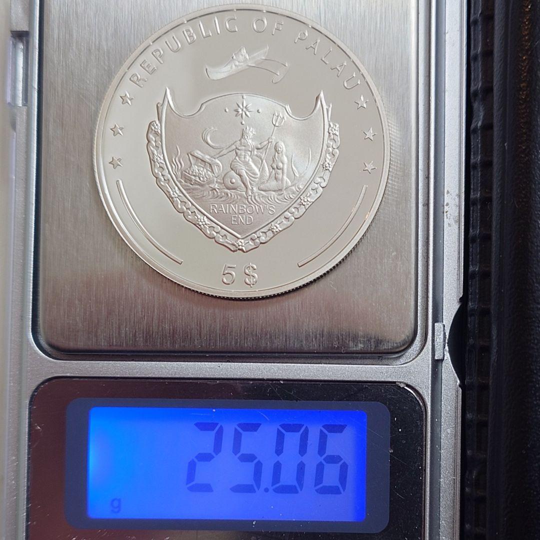 2010年 パラオ銀貨 5ドル アクロポリス銀貨 SV925 大型プルーフ