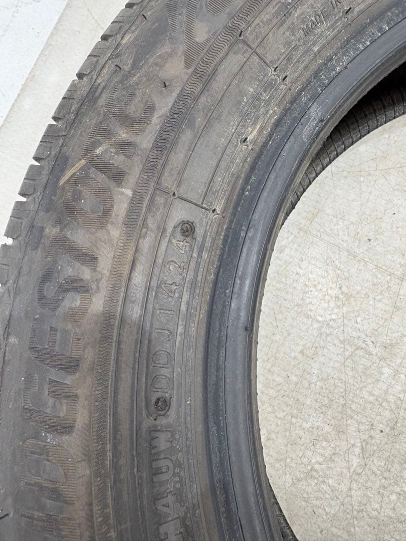 富山県☆BS ecopia 165/70R14 2024年製 8〜9分山