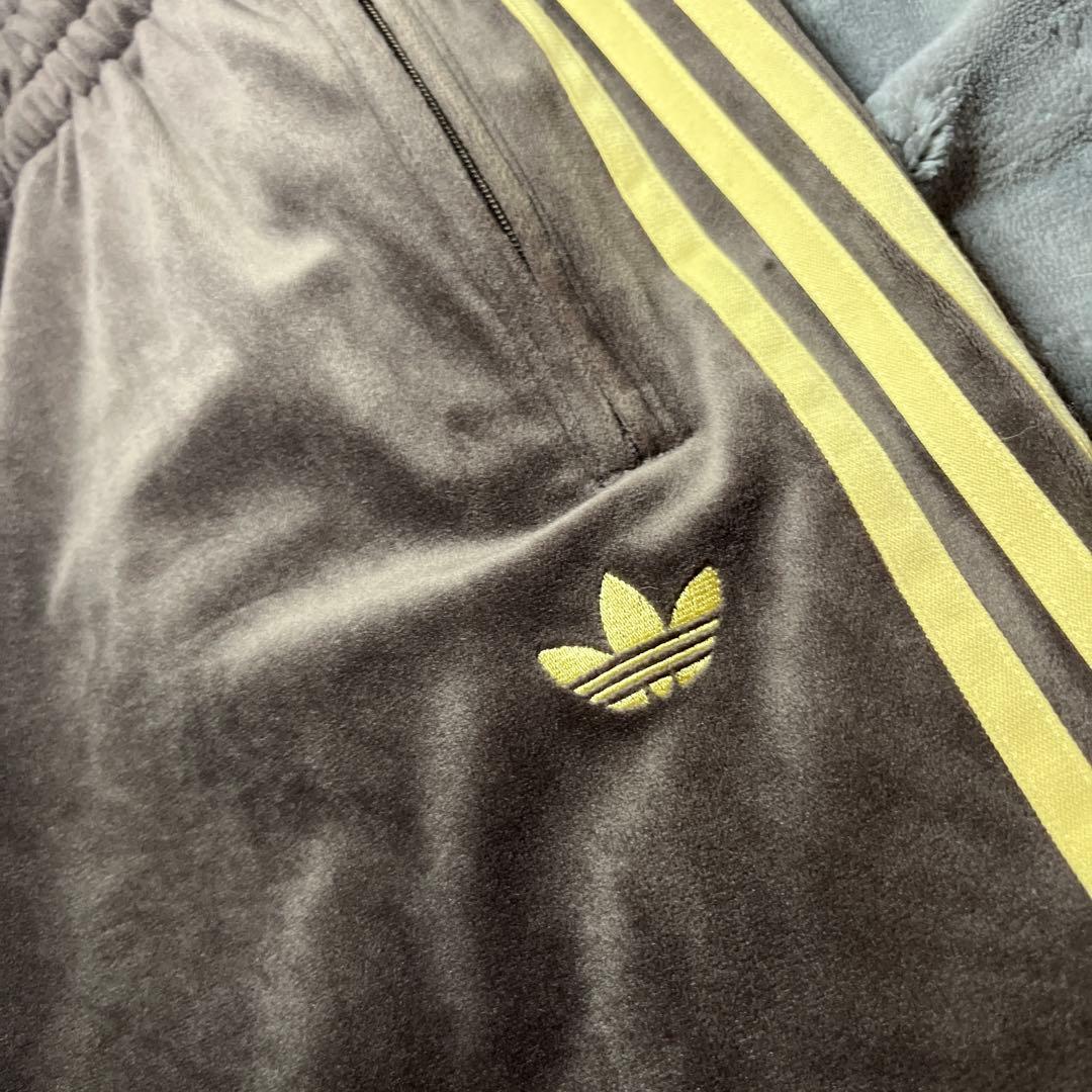 adidas メンズファイヤーバー ド ベロア トラック ジャージ XS
