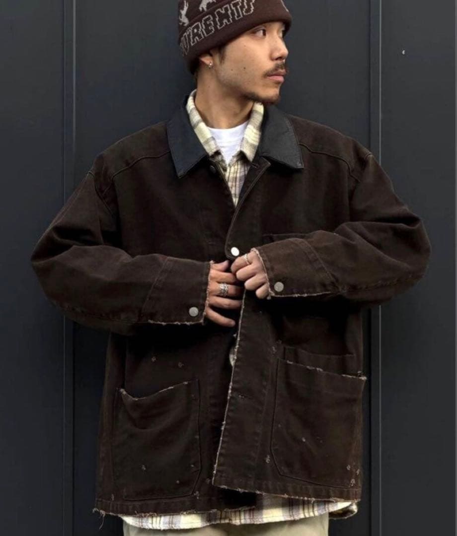 【完売】ANCELLM × WISM DUCK COVERALL JACKET