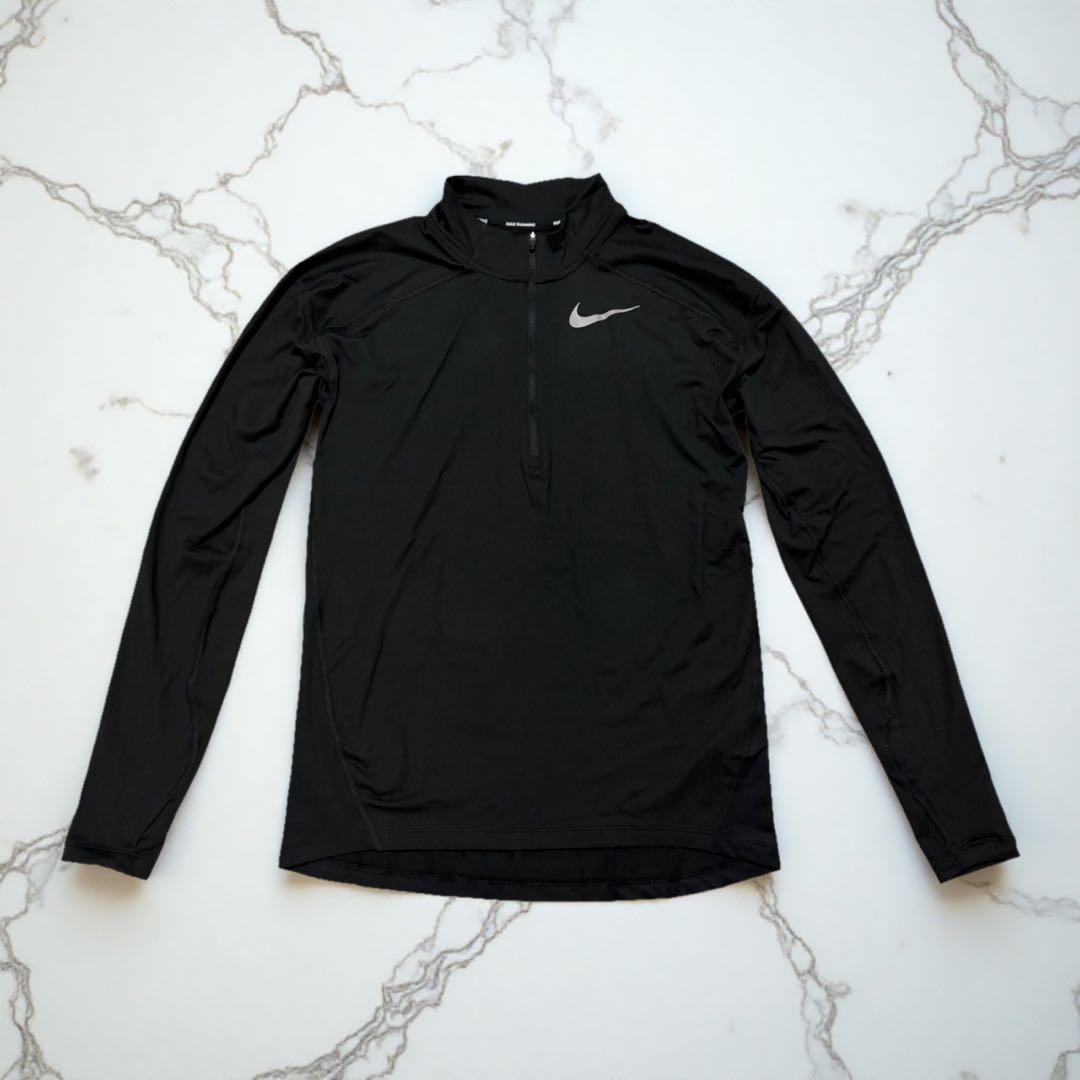 新品☆Nike DRI-FIT ハーフジッパートップス ブラック