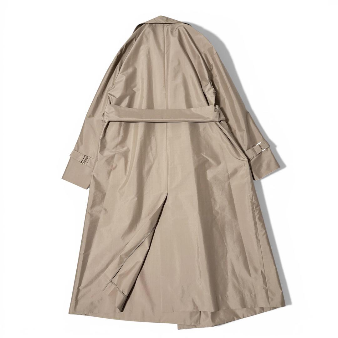 新品タグ付き✨️￥13万　22SS　デパリエシルクポリエステルガウンコート　38