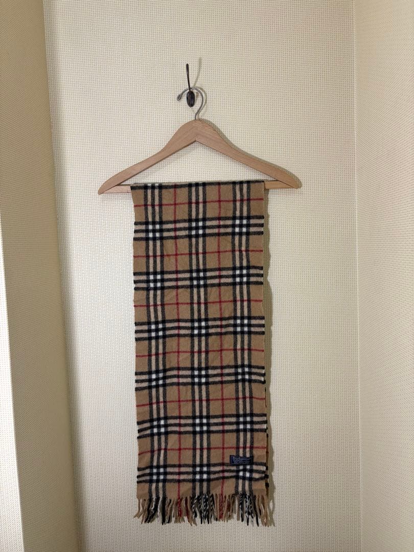 Burberry チェックマフラー　イングランド製