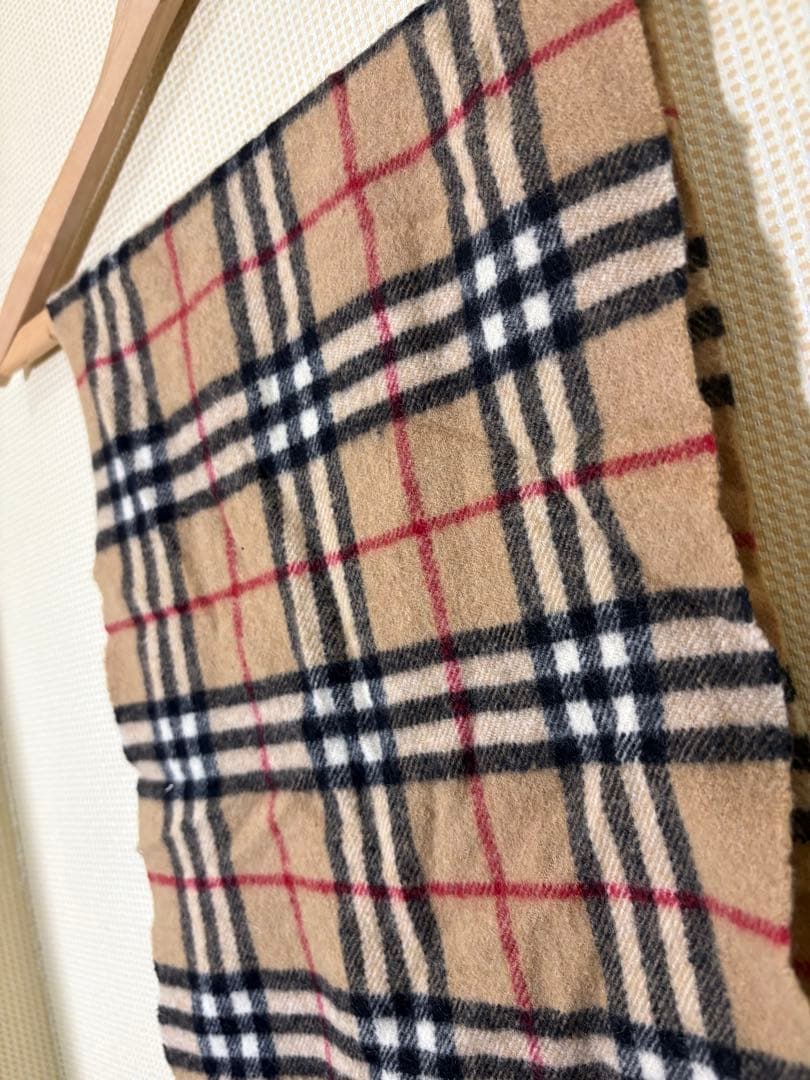 Burberry チェックマフラー　イングランド製