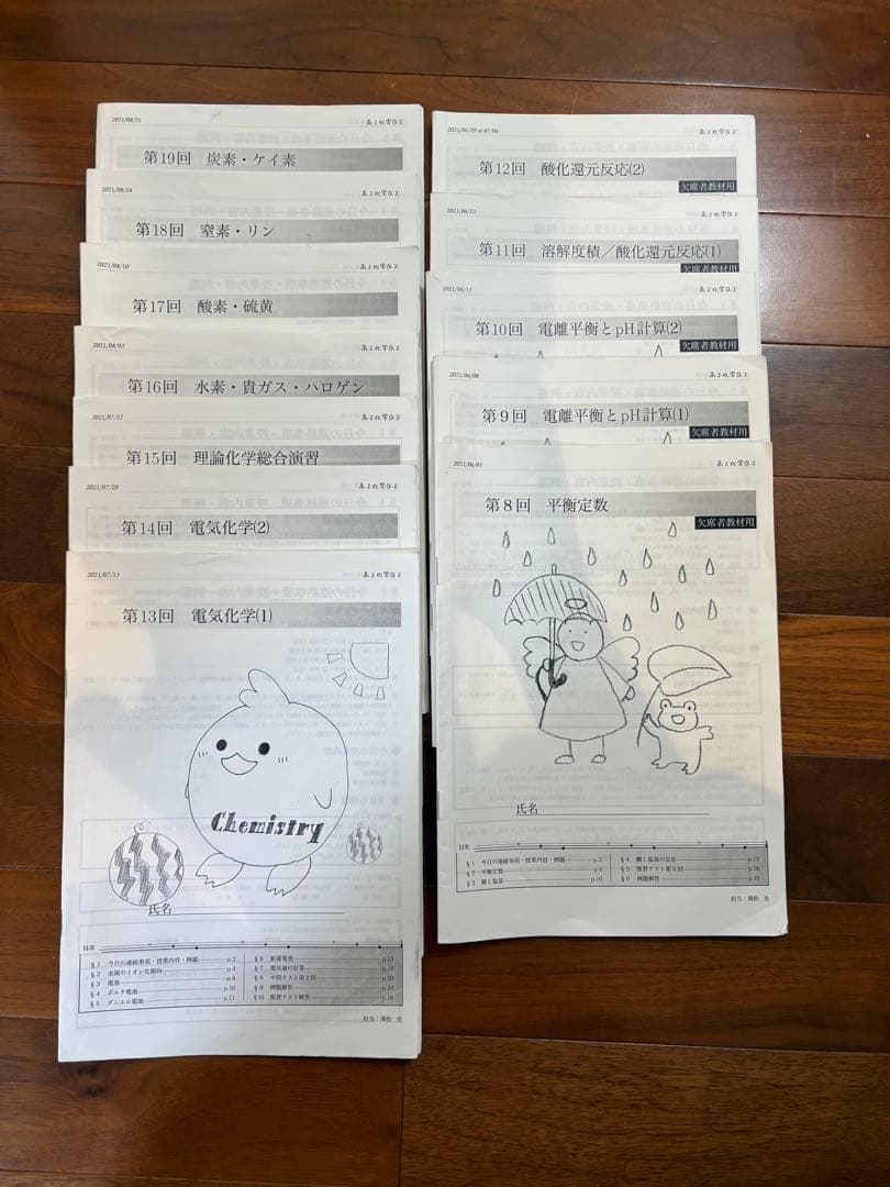 鉄緑会　高2化学　授業冊子