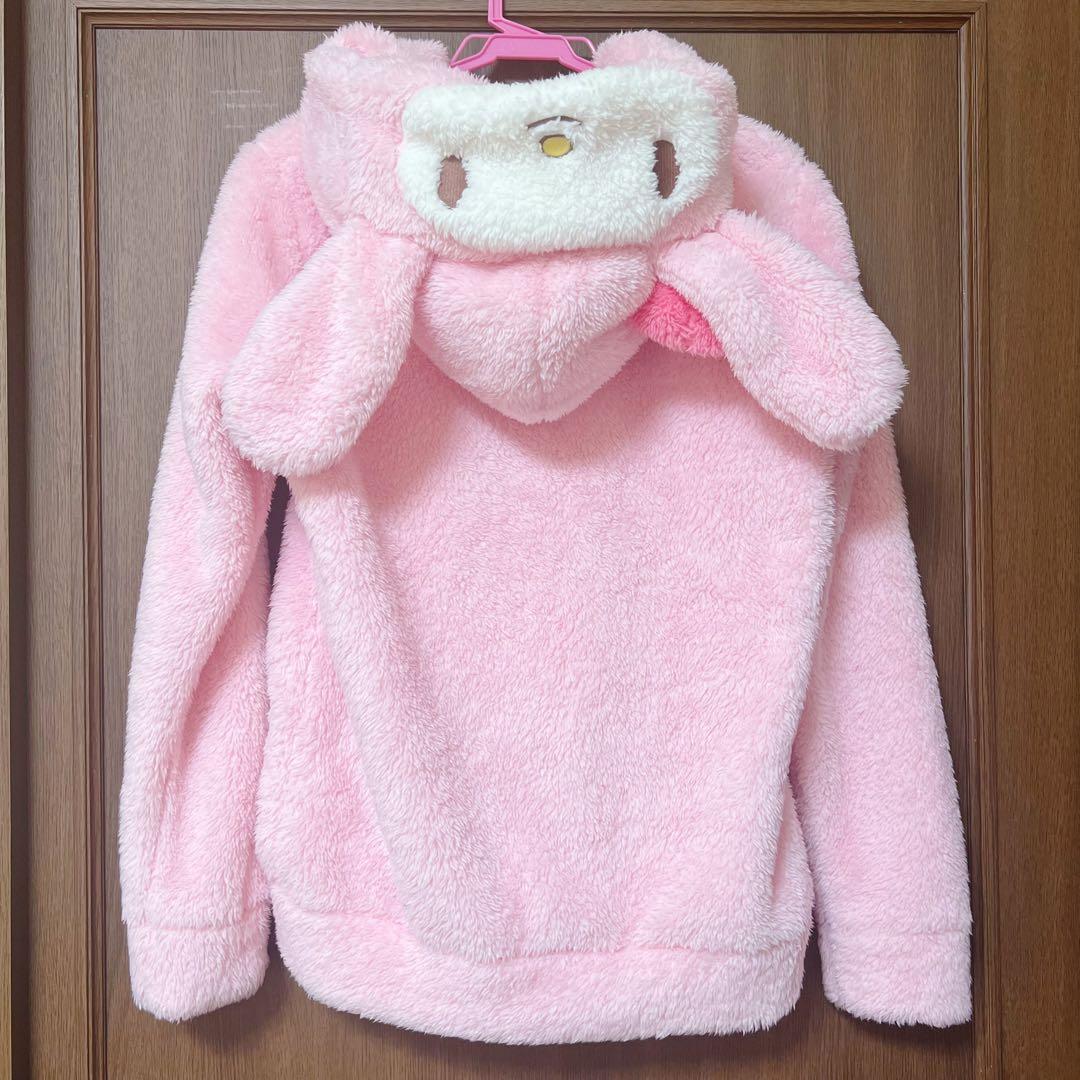 美品　激レア　エメフィール×マイメロコラボ　ルームウェア　モコモコパーカー　上着