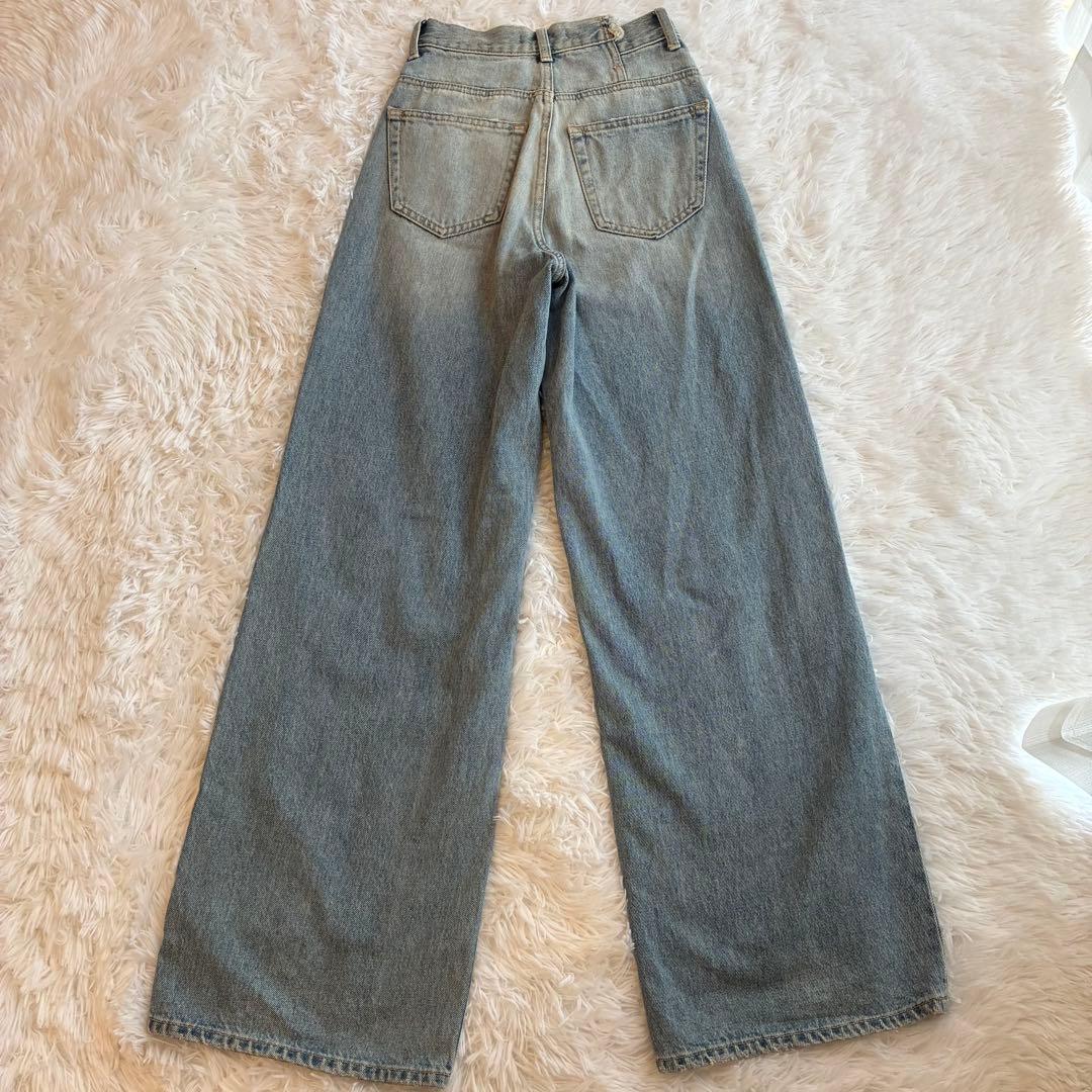 人気完売デニム✨️CROSS WAIST WIDE STRAIGHT 0 マウジー