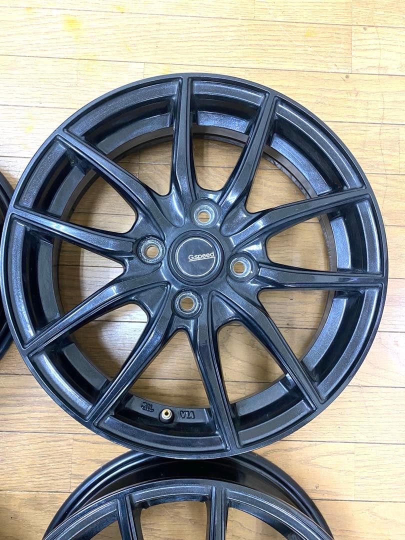 程度良 アルミホイール ブリヂストン G.speed 15インチ 4.5J 4H