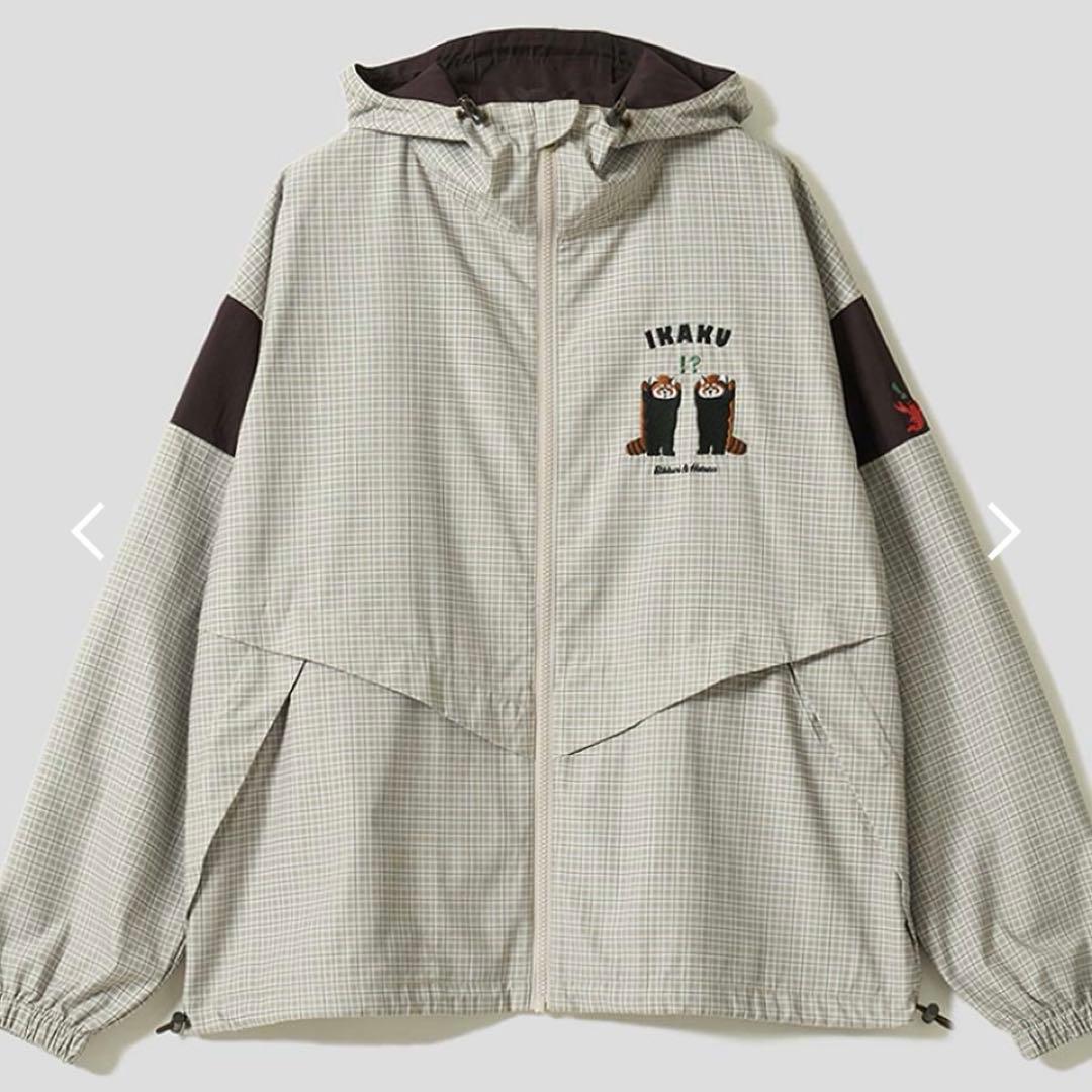 グラニフ いかく 12日までの販売！チェックフードブルゾン