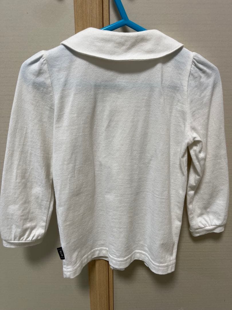 【美品】familiar ジャンバースカート90 長袖シャツ付