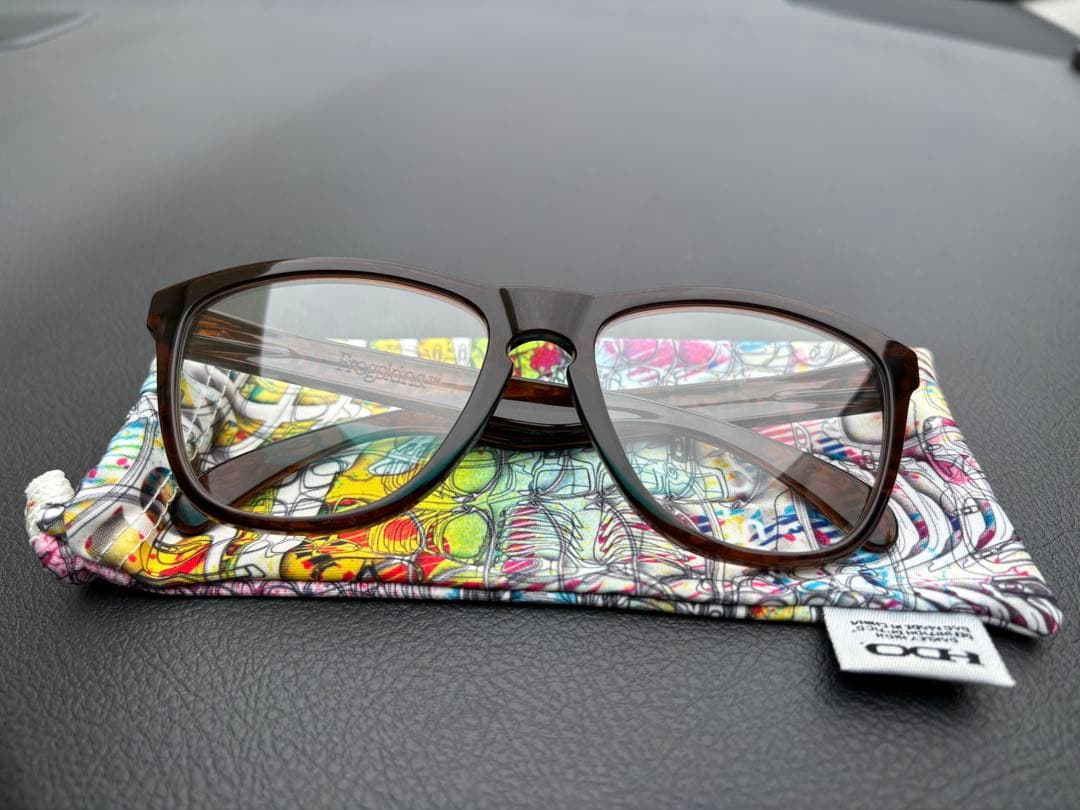 OAKLEY サングラス フロッグスキン FROGSKINS ブラウン　度なし