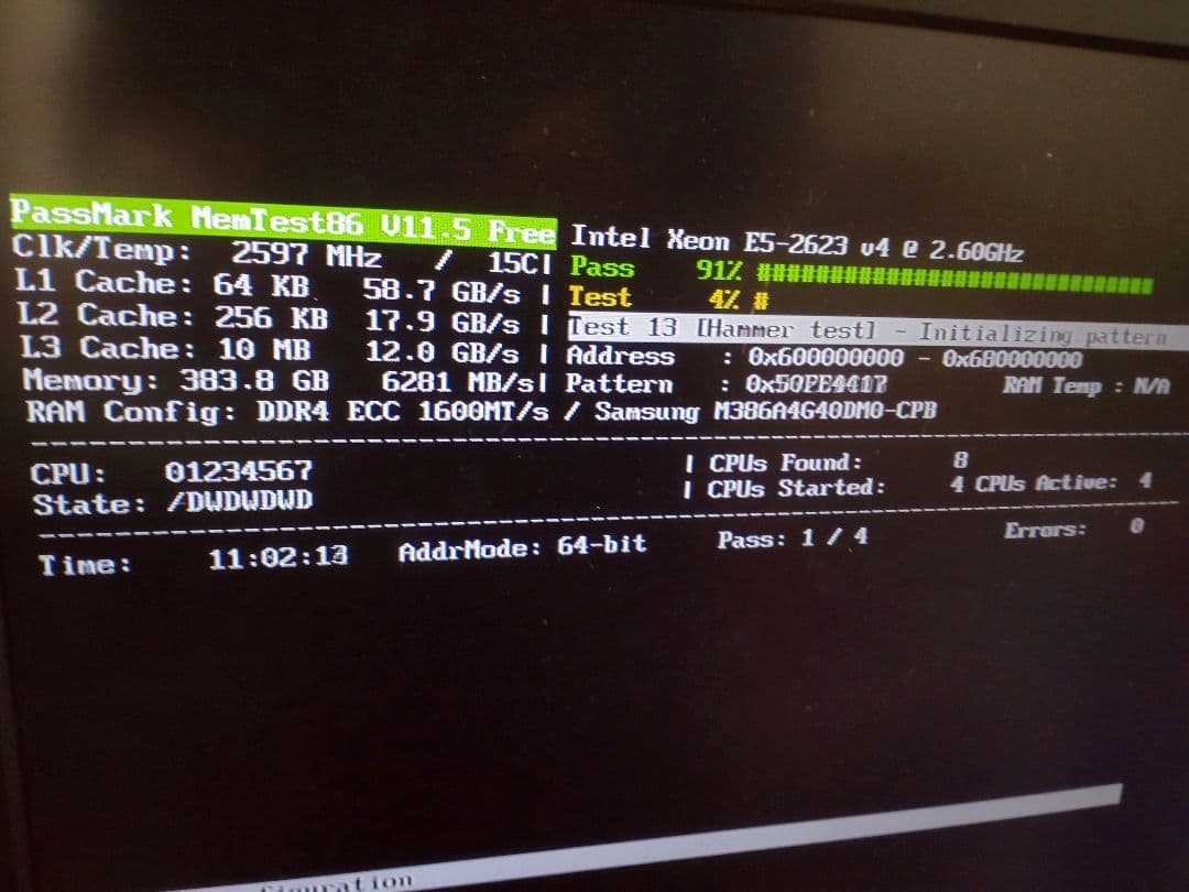 DDR4メモリ　PC4-2133P　32GB 2枚 計64GB a