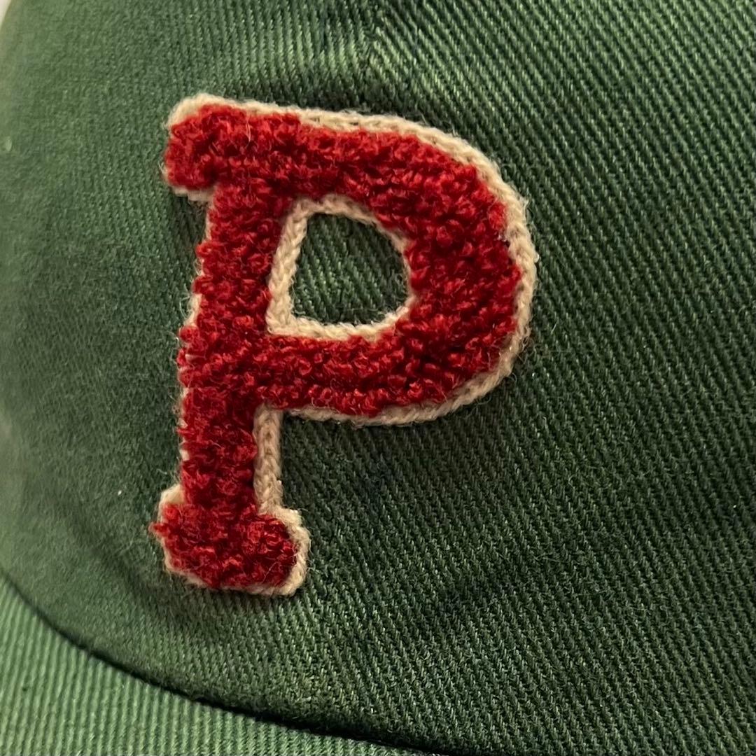 POLO SPORT ストラップコットンCAP グリーン 90s 激レア 星条旗