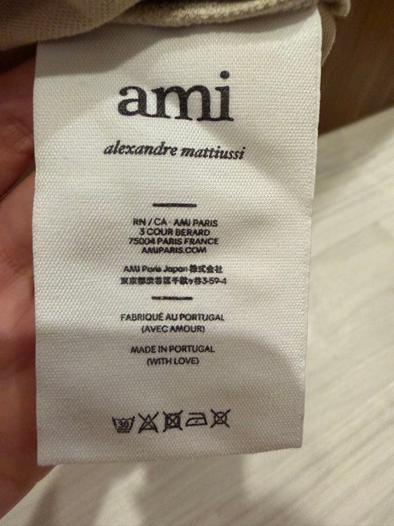AmiParis アミパリス　Tシャツ　ベージュ　Mサイズ