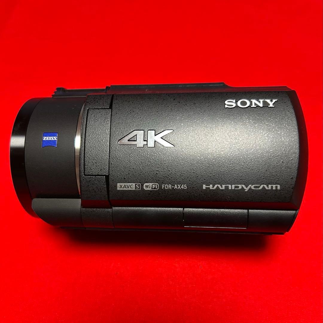 極美品　SONY FDR-AX45 4Kビデオカメラ バッテリー×2