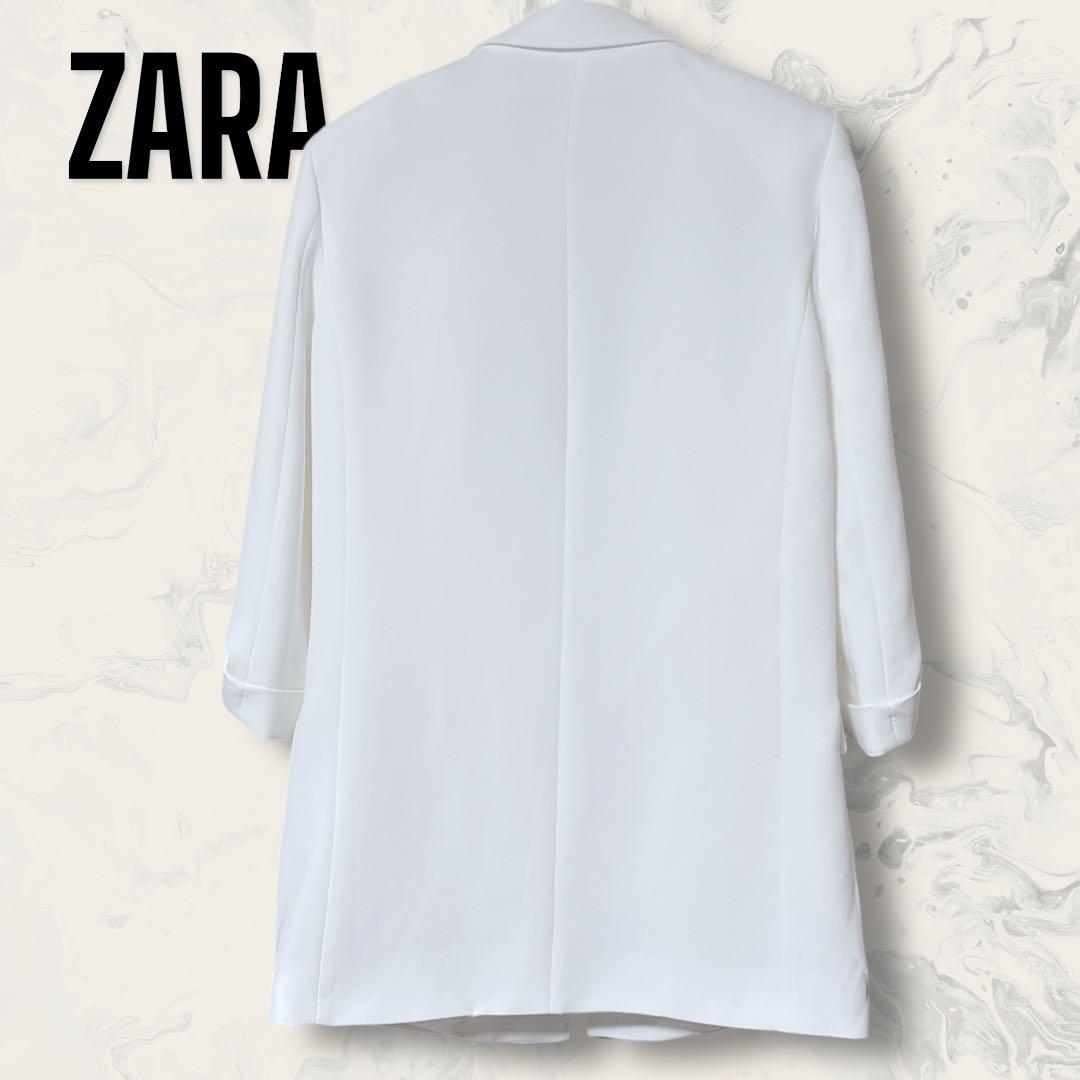 【未使用】 ZARA 肩パッド ロールアップ スリーブ テーラード ジャケット