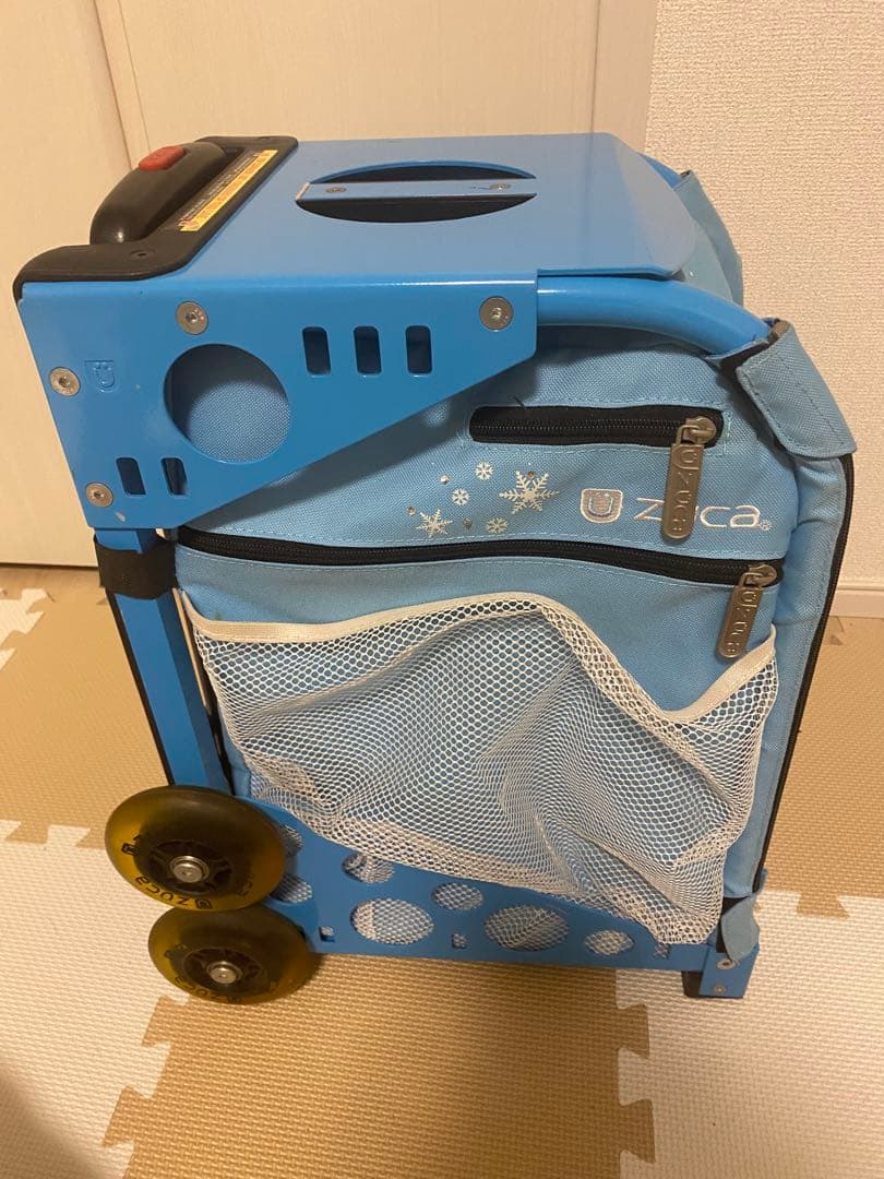 ZÜCA ブルー キャリーカート 雪の結晶デザイン