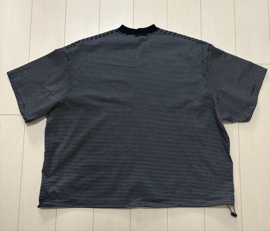 is-ness イズネス BALLOON STRIPES T SHIRT