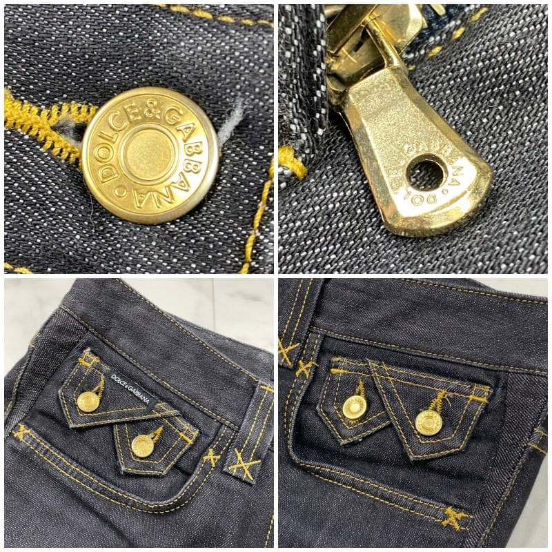 美品 Dolce&Gabbana ブラック デニム スリムフィット
