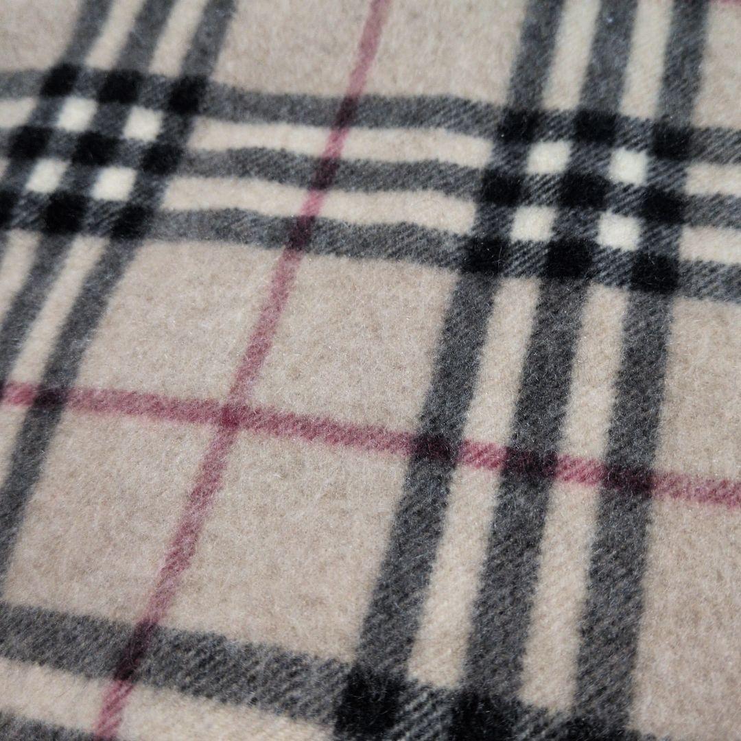 BURBERRY チェック柄 100%カシミヤ マフラー