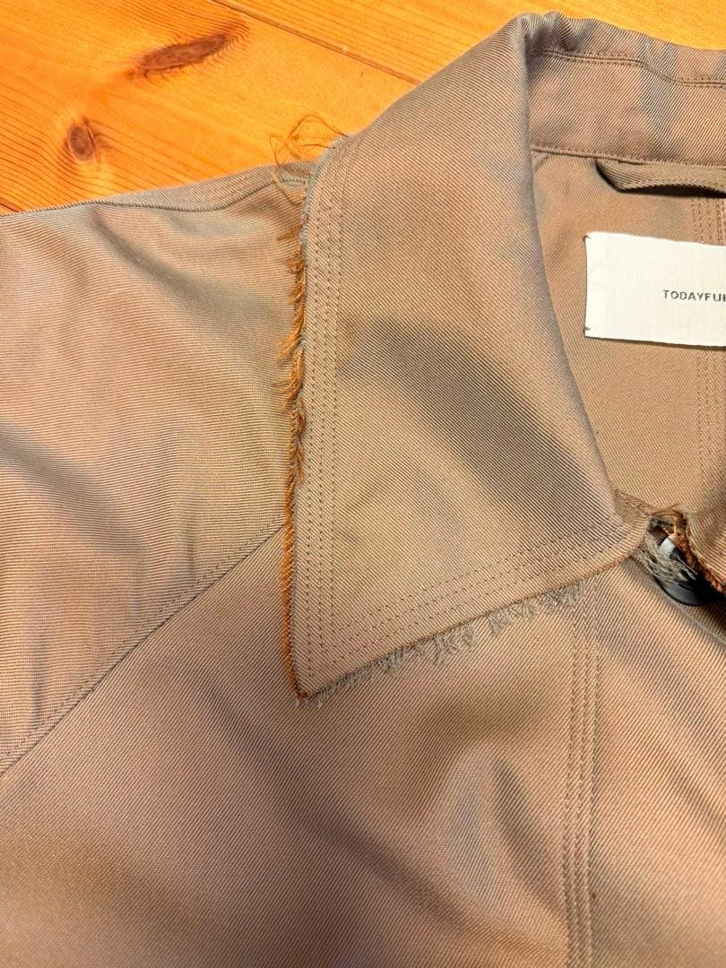 TODAYFUL Satin Twill Coatキャメル36