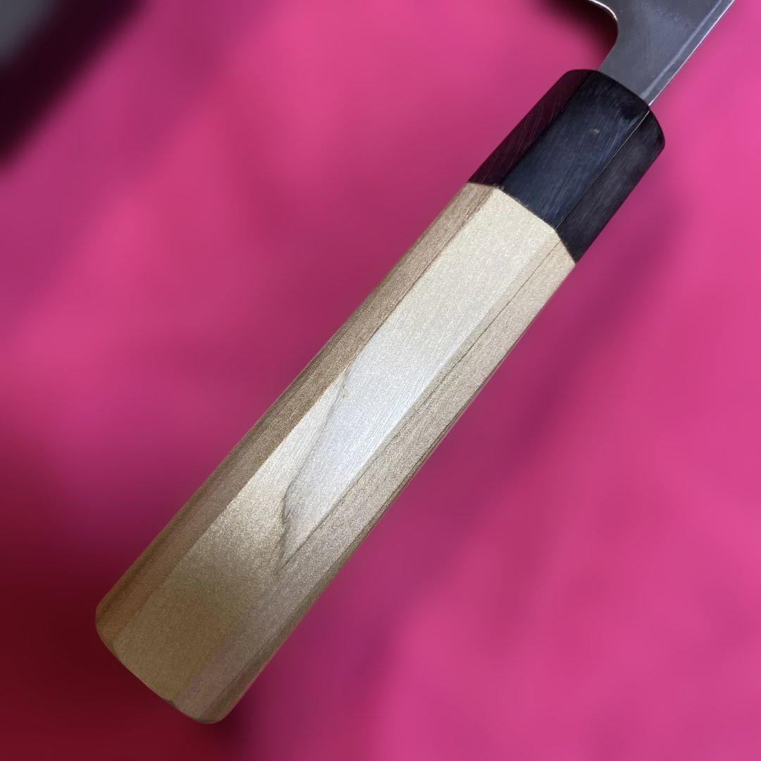 青二鋼　身卸出刃包丁(厚口) 225㎜ 7.5寸