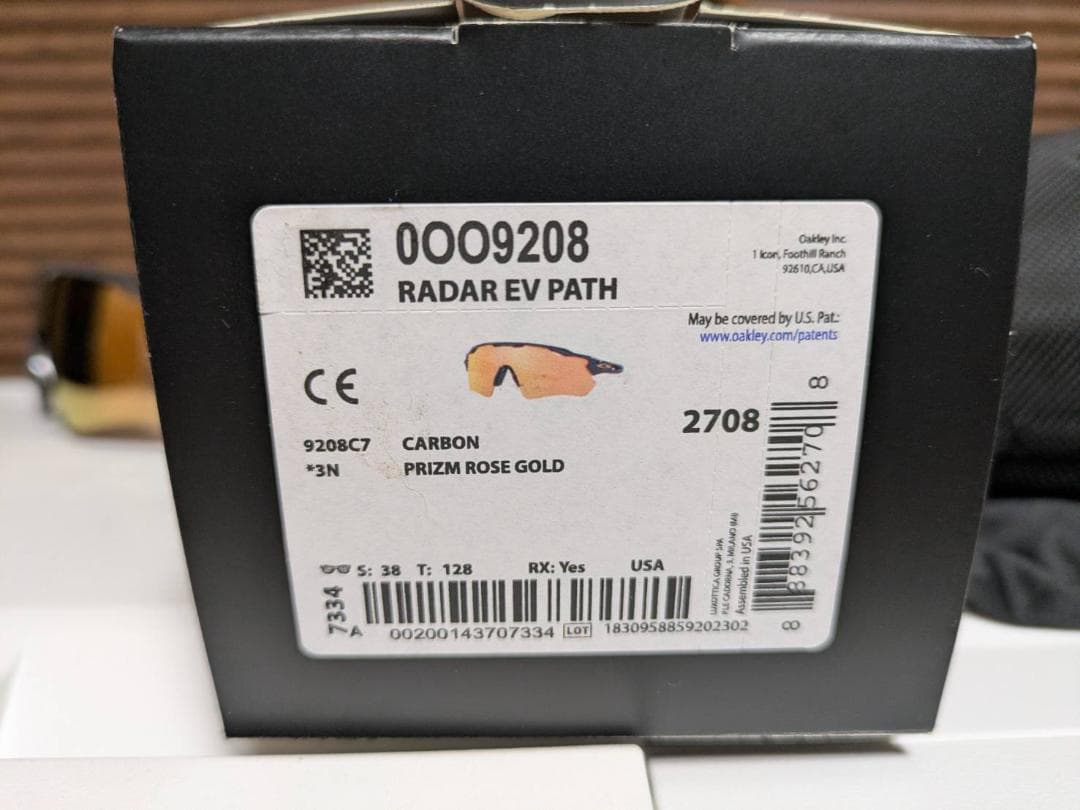 新品 オークリー レーダーEVパス プリズムローズゴールド OAKLEY