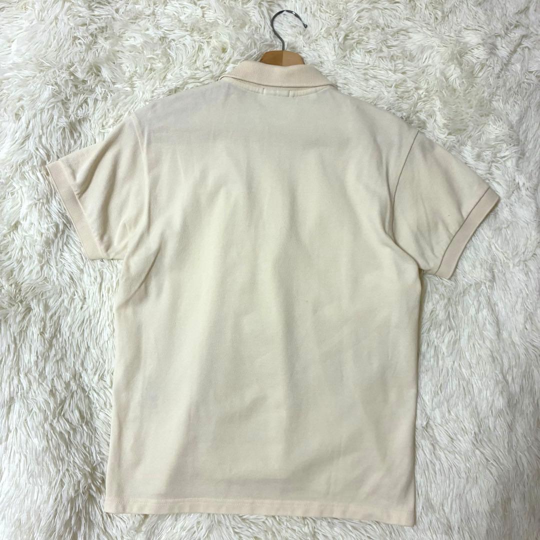 美品◆LACOSTE ラコステ 半袖ポロシャツ アイボリー　白ワニ　36サイズ