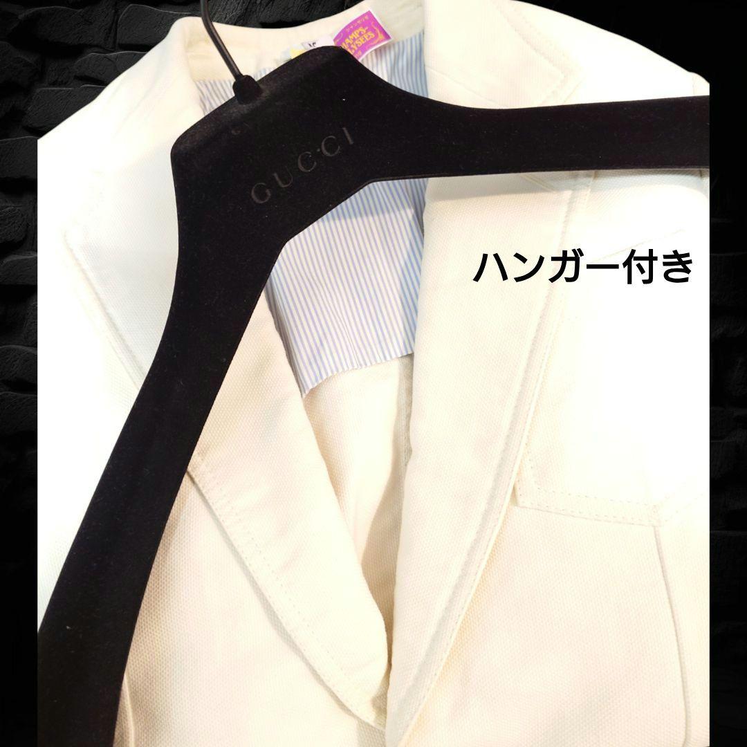 良品【GUCCI】ジャケット/アイボリー/オフホワイト/46/クリーニング済み/