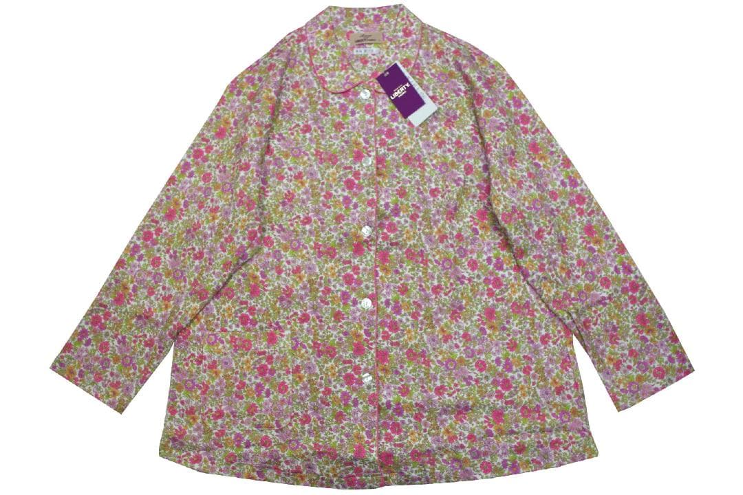 【新品】リバティ LIBERTY fabric秋冬物総柄パジャマ（L)日本製A
