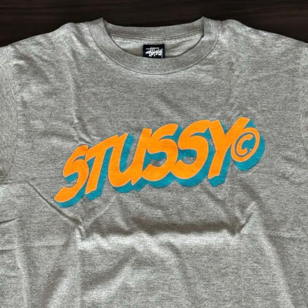 【専用】に様 90s STUSSY グレー ロゴプリント Tシャツ
