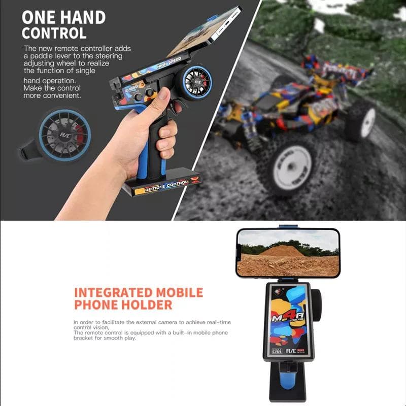 【ジャンク新品】WLtoys 124007 4WD ​​⑰＋予備バッテリー