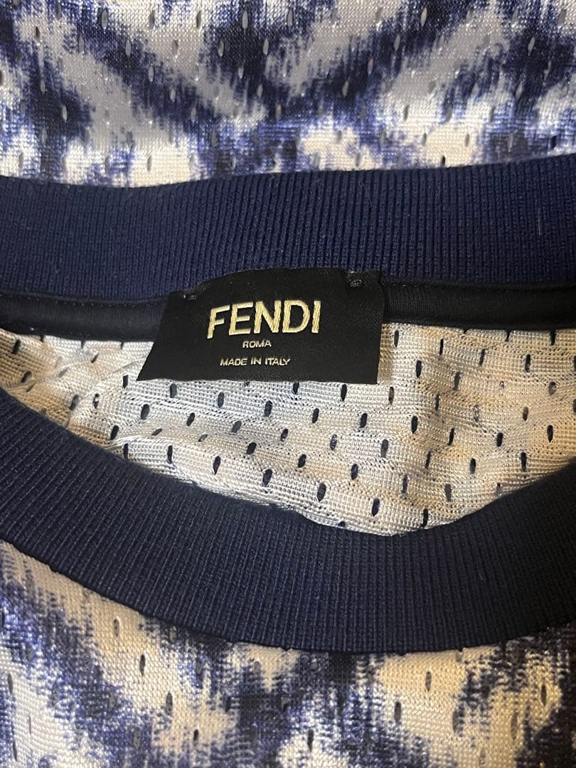 フェンディ☆FF柄 メッシュTシャツ 総柄