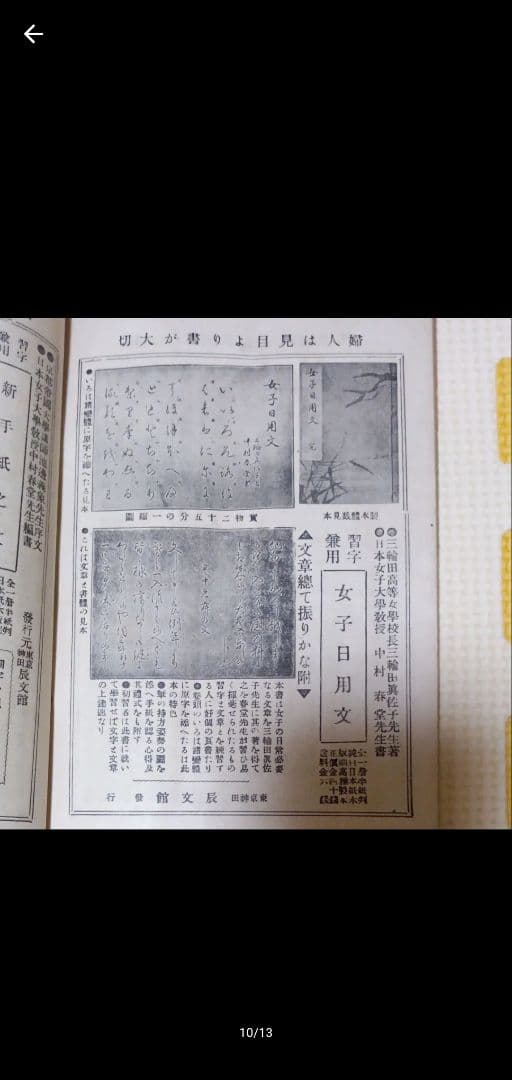 古書 和本 いなみちひき 菊模様 レトロ アンティーク