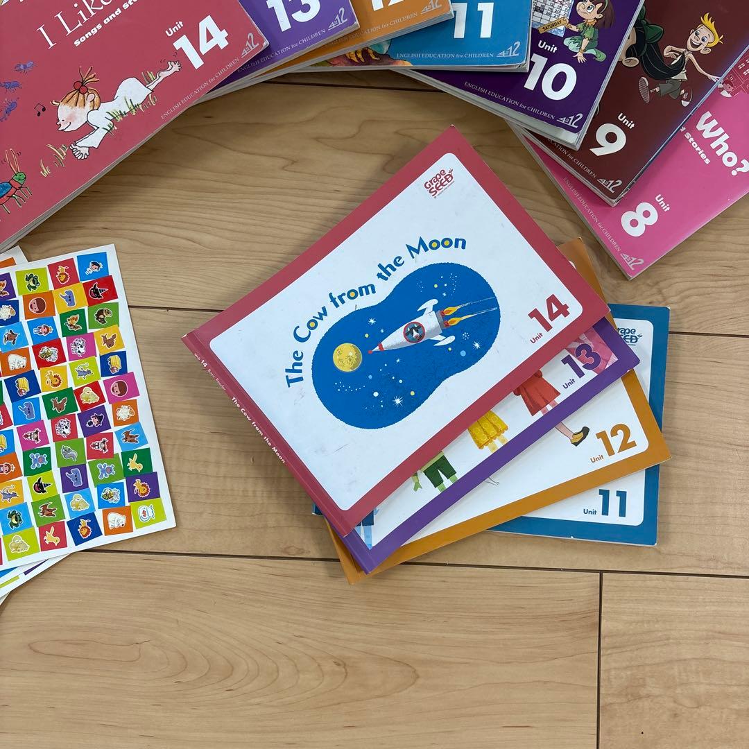 GrapeSEED グレープシード　1-14　子供向け英語学習教材　DVD CD