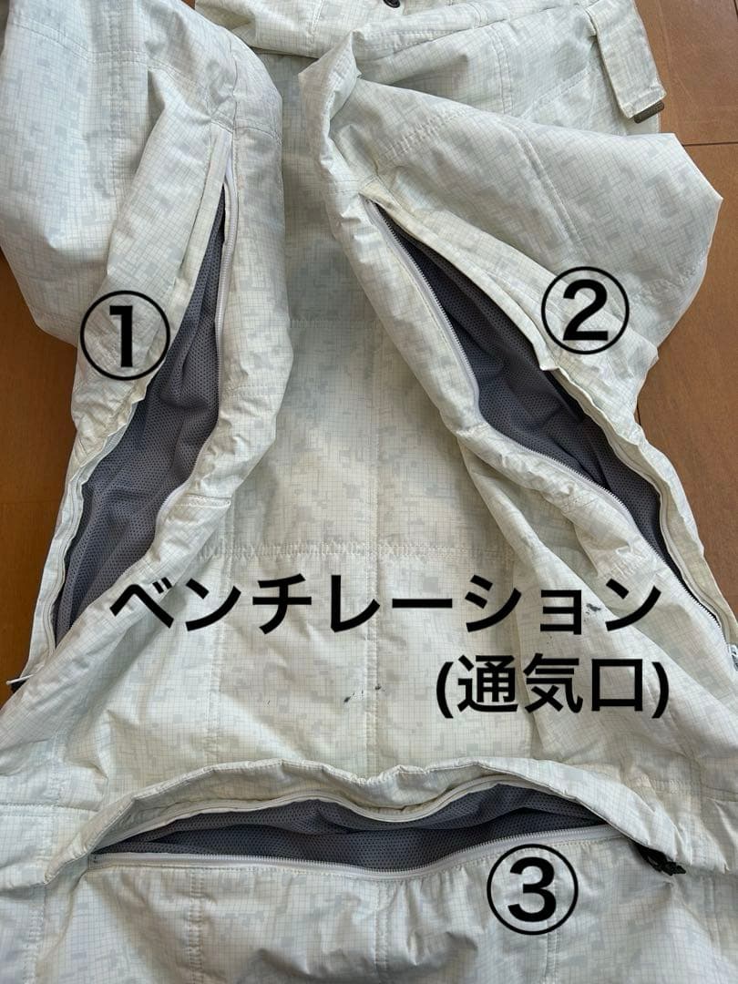 ワールドワイドガッシュ スノーボードウェア ホワイト XL