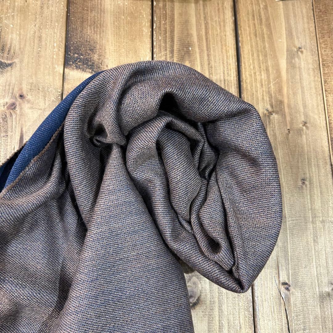 美品 stefanobigi 両面 ウール ストール ステファノビジ