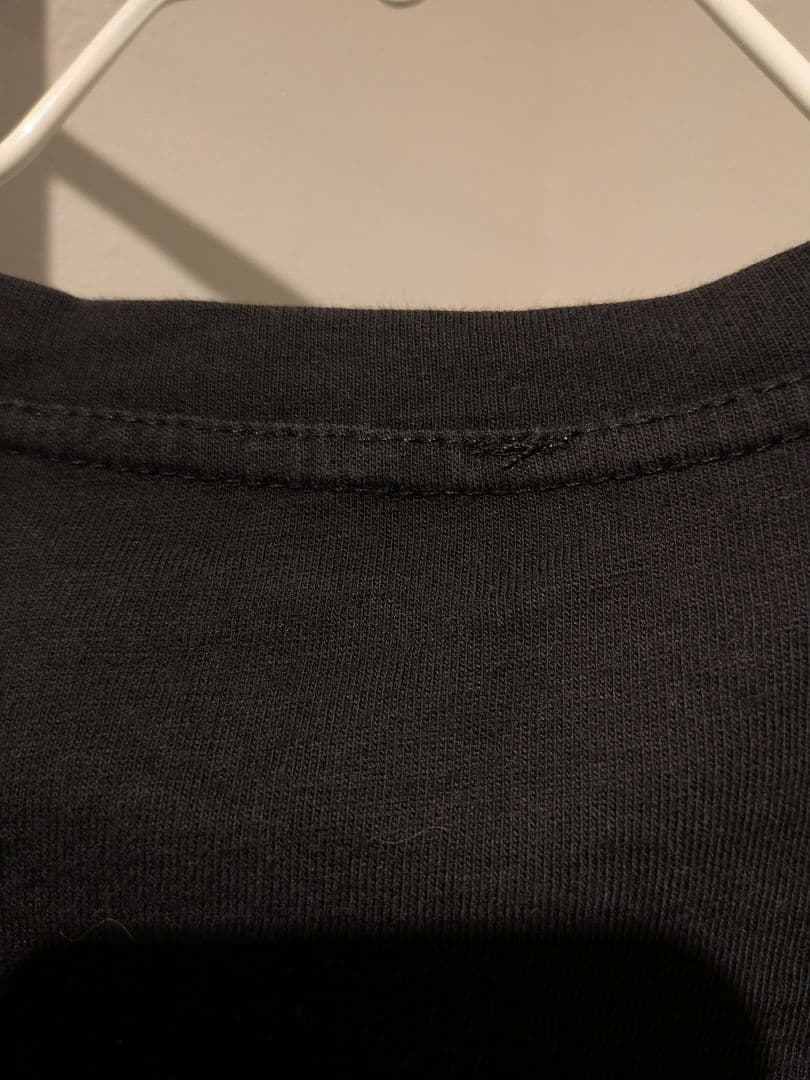Christian Dior Tシャツ デニムフリンジパッチワークロゴ 黒 M