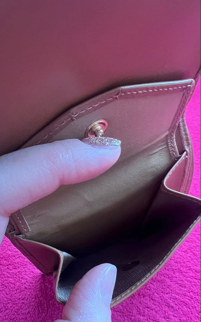 CELINE セリーヌ マカダム柄 レザー トリオンフ 二つ折り財布