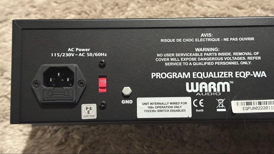 WARM AUDIO EQP-WA 100V仕様