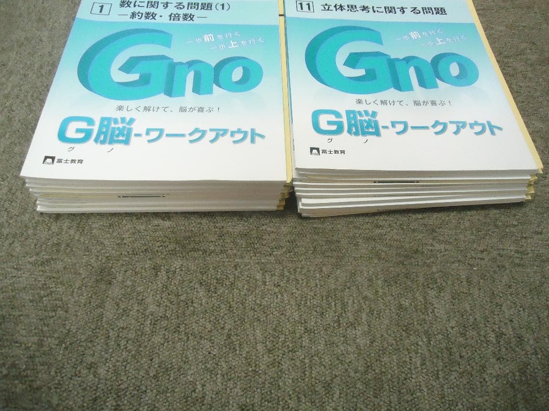 グノーブル　6年　算数G脳ワークアウト　1〜20　 2019年　書き込みほぼ無
