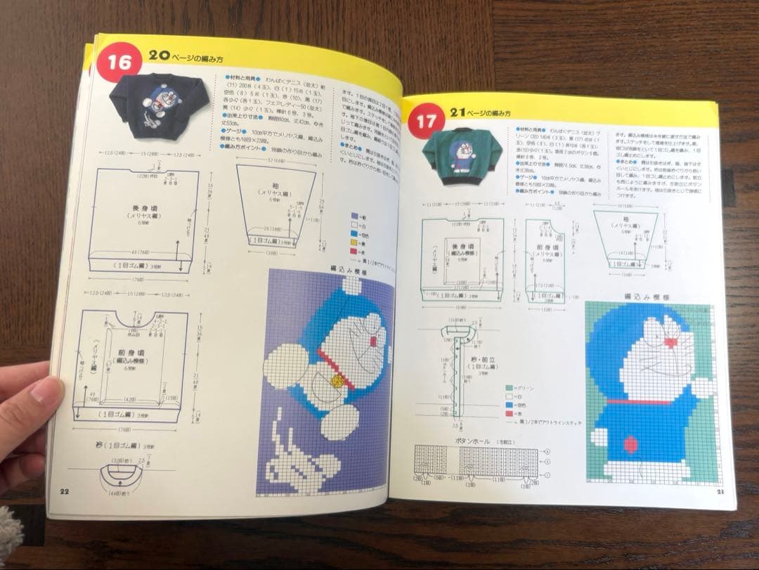 【昭和レトロ】 みんなの友だちドラえもんのセーター 身長別 編み物 本