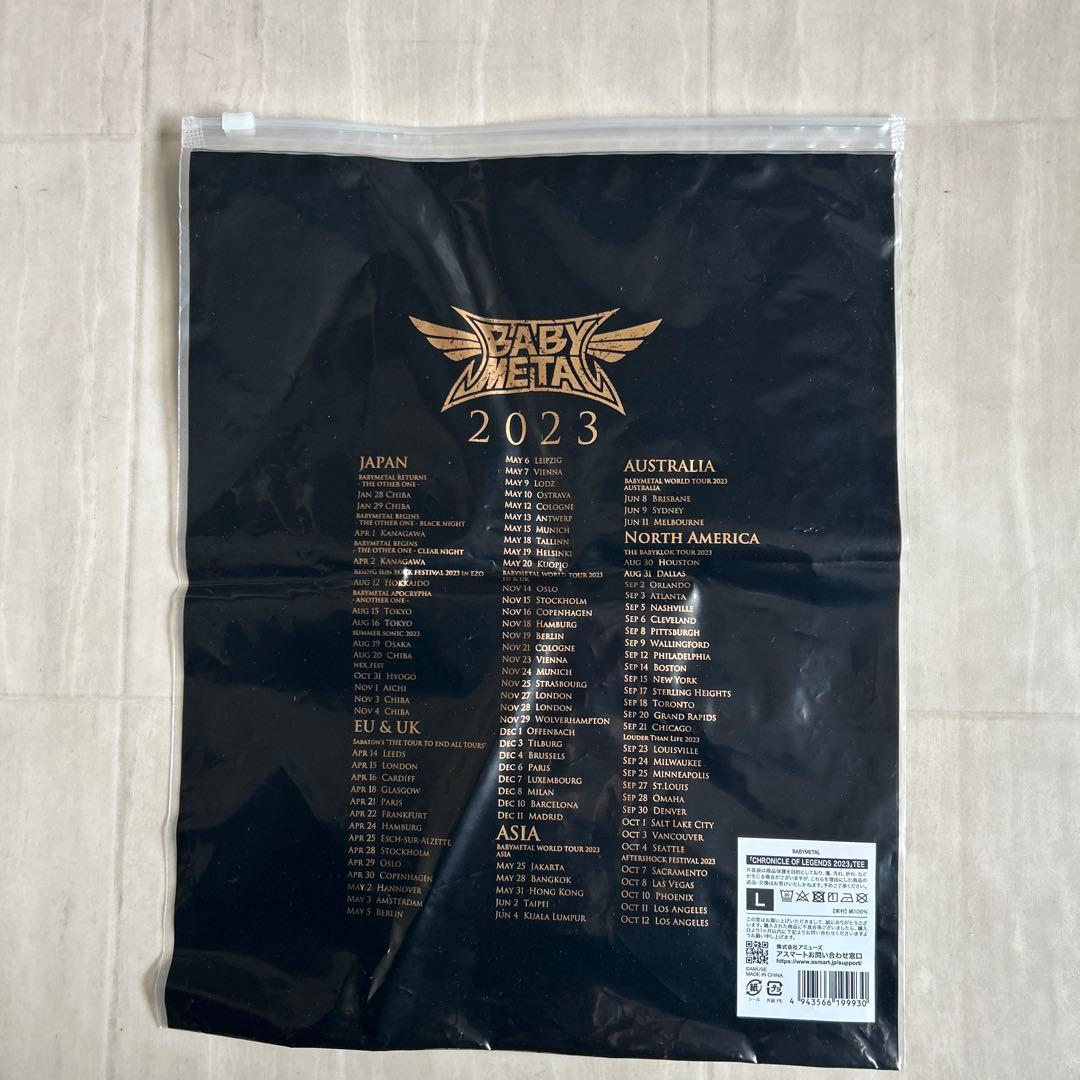 BABYL THE ONE Tシャツ GOLD Lサイズ 2026