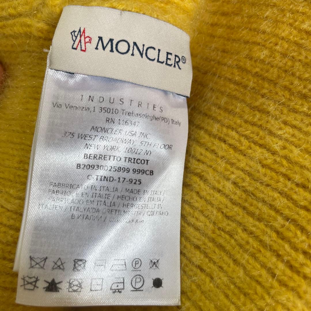 MONCLER イエロービーニー BERRETTO TRICOT