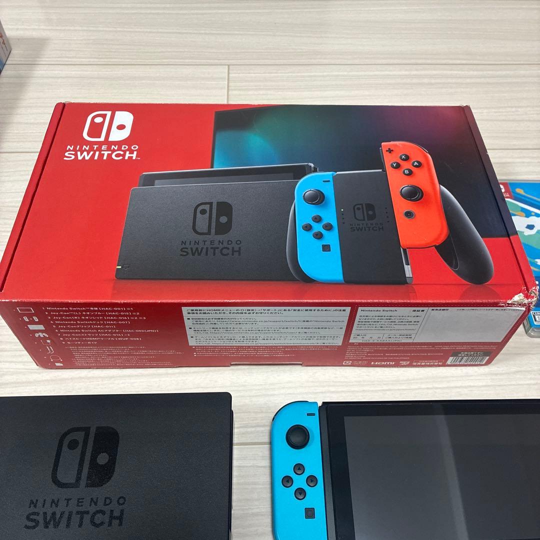 【お買い得 Nintendo Switch】本体付属品全てあり ソフト3本セット