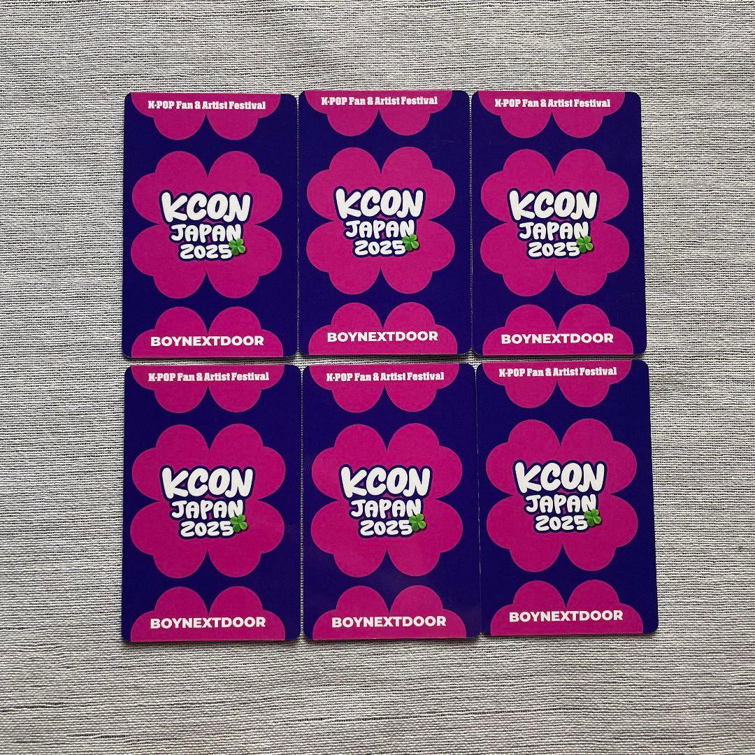 BOYNEXTDOOR KCON ウナク 2025 Japan トレカ 6枚