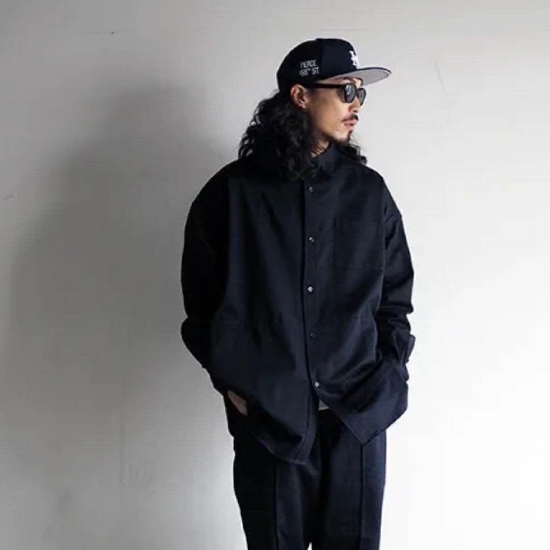 WAX thm/長袖シャツジャケット/TOOL POCKET JACKET L